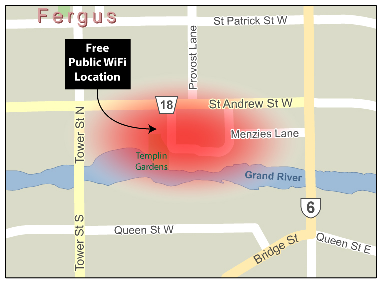 Fergus WiFi map