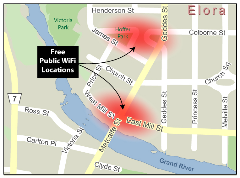 Elora WiFi map